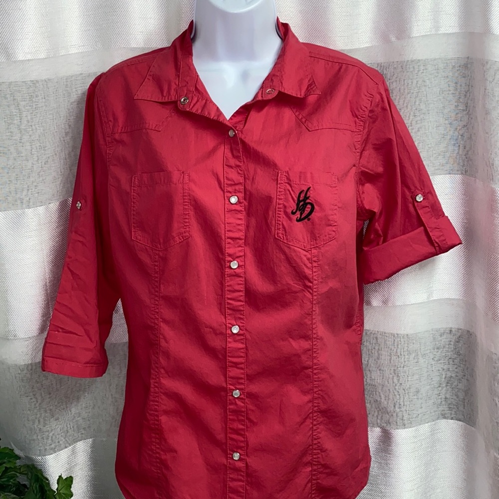 Harley Davidson Button Down Blouse